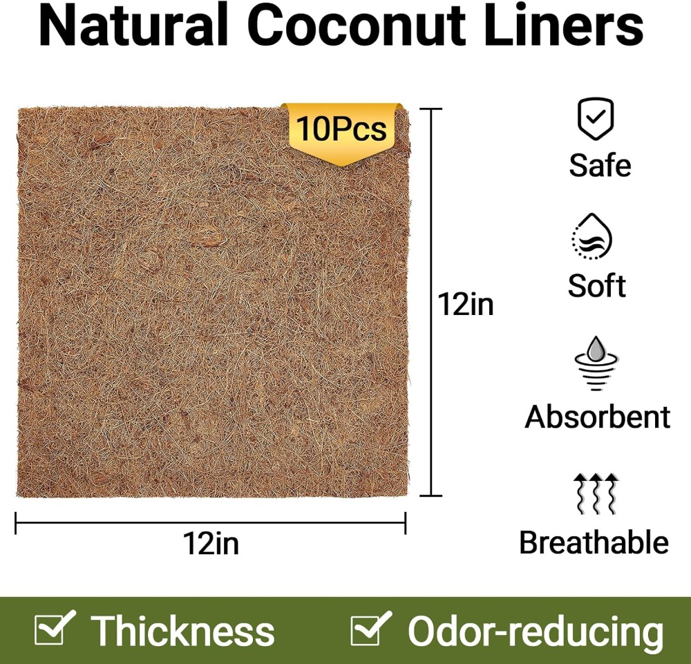 10 Pcs Natural Coconut Fiber R - Substrate Coconut Fiber ulasan dan harga