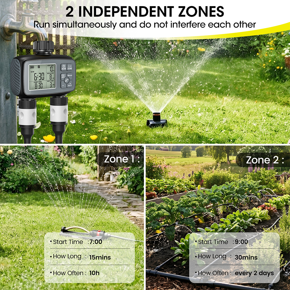 2026 New Programmable 2-Zone S - Timer Dual Outlet ulasan dan harga
