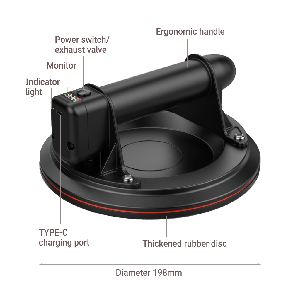 Electric Vacuum Suction Cup 8  - Ceramic Tile Floor ulasan dan harga