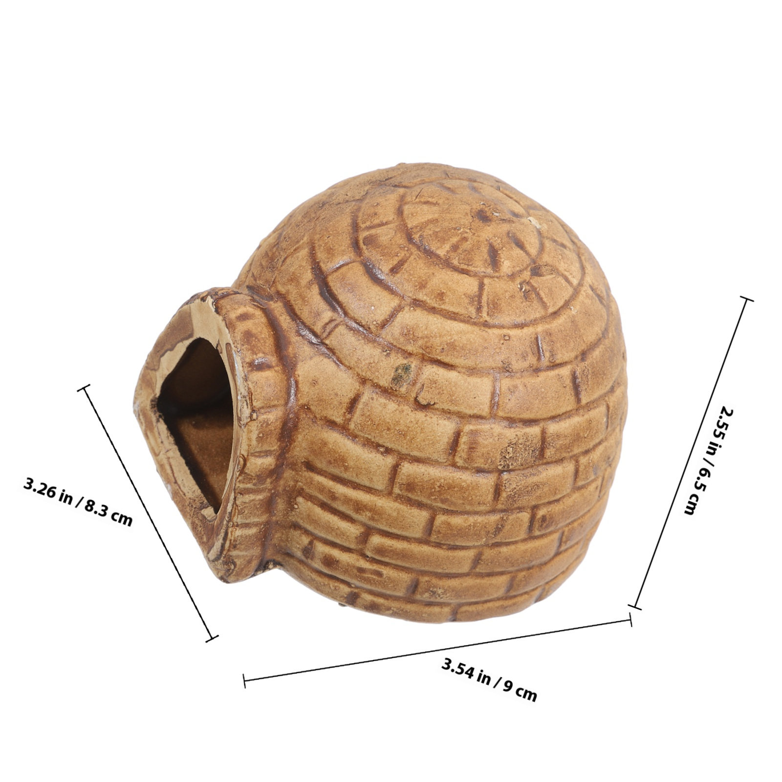 Pleco Caves Fish Tank Decorati - Hide Cave Ceramic ulasan dan harga